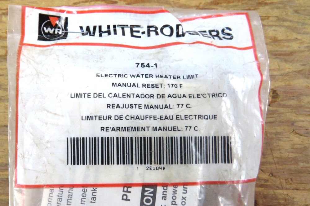White Rodgers 754-1 Electric Water Heater Limit switch