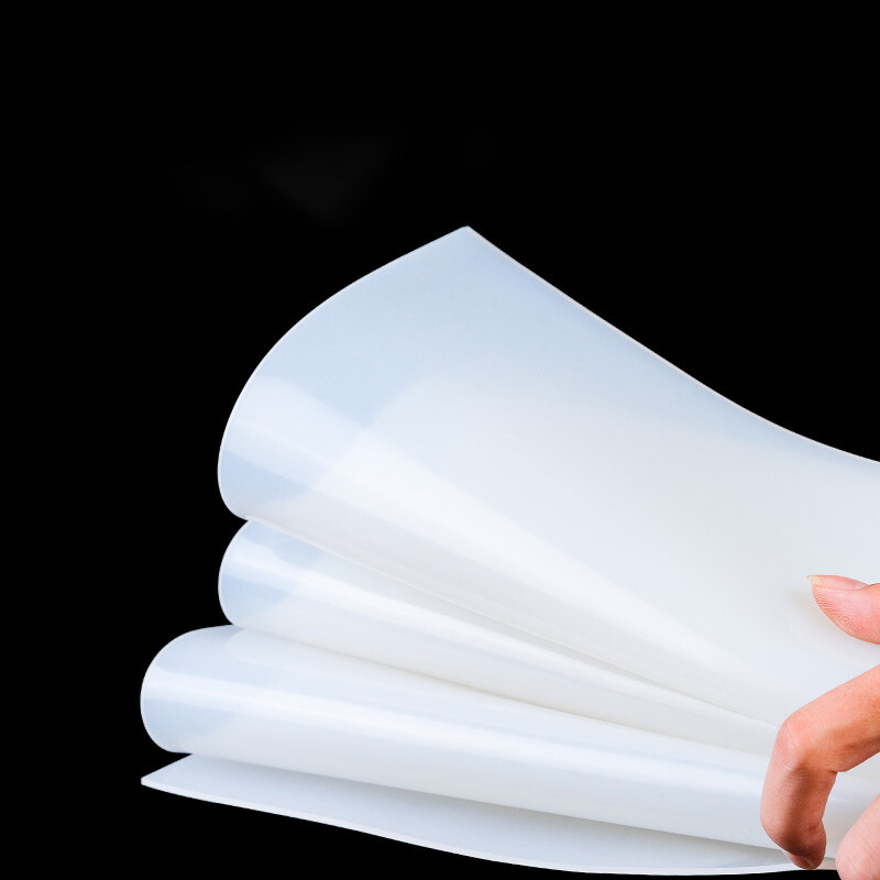 White Silicone Rubber Sheet High Temp Panel For Gaskets DIY Material 3x500x500mm