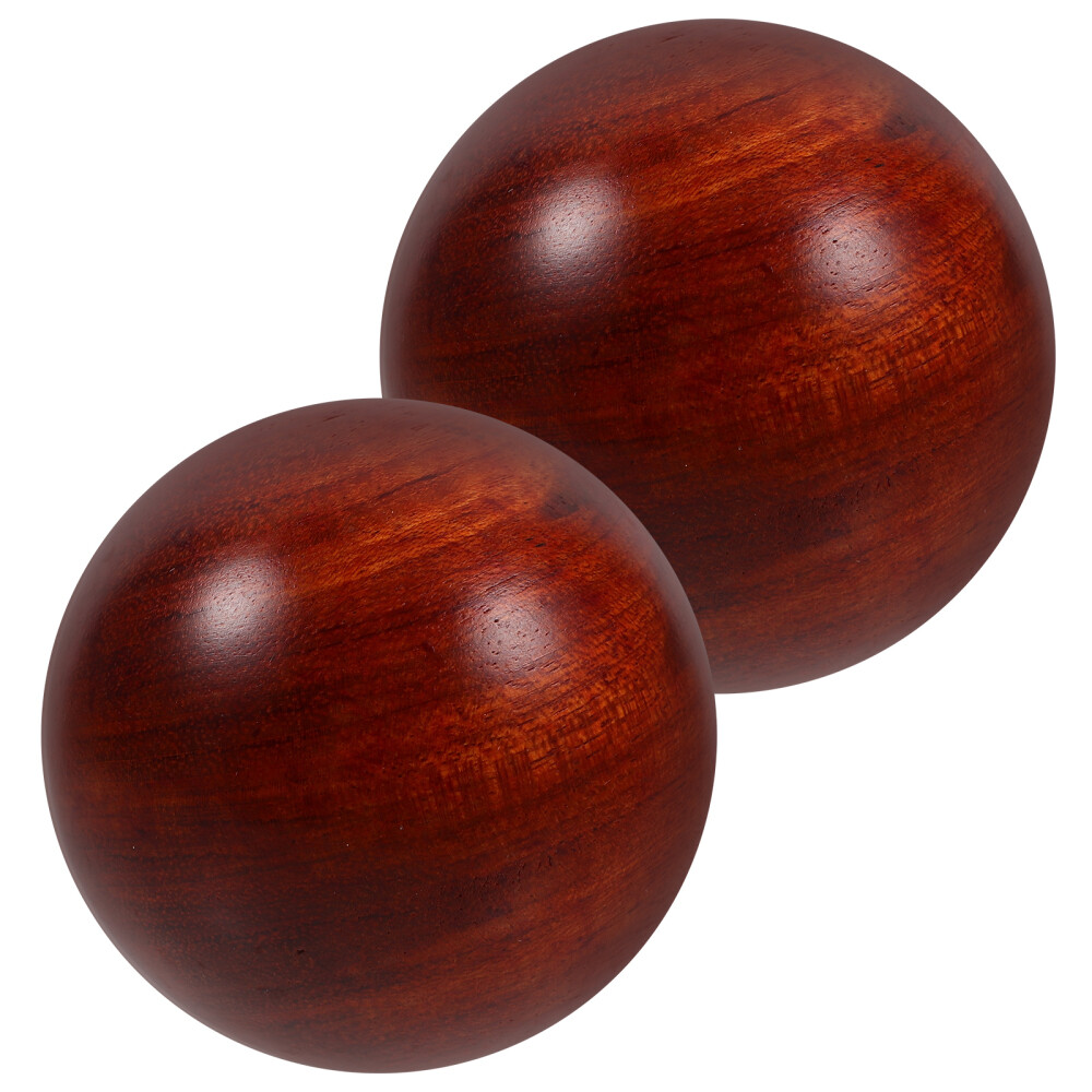 2 Pcs Handball for Therapy Exercise Chinese Balls Wooden