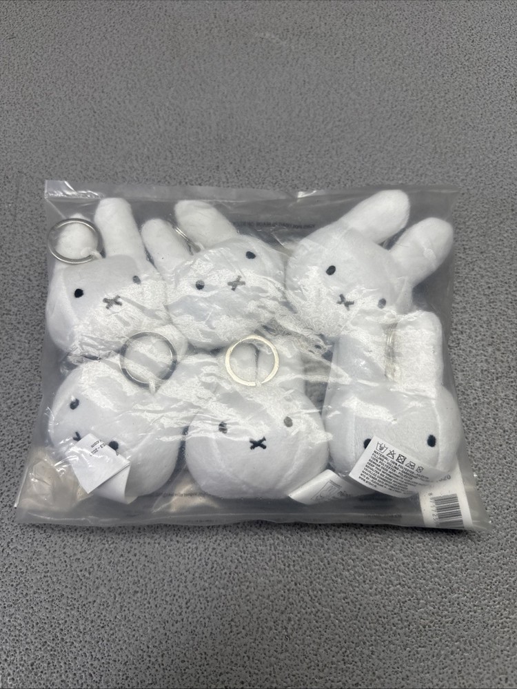 6-pack  Miffy HEAD Plush Toy Keychain
