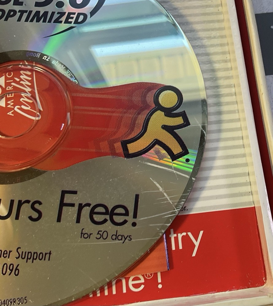 Vintage AOL Online Free Trial CD