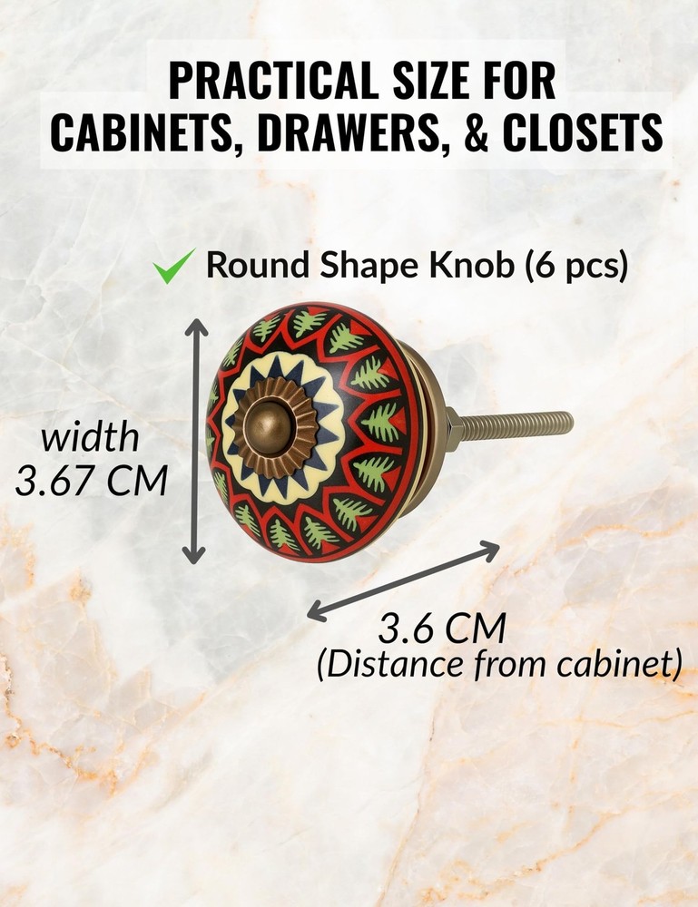 Decorative Cabinet Knobs - Antique Cabinet Knobs - Pulls for Cabinets and Dra...
