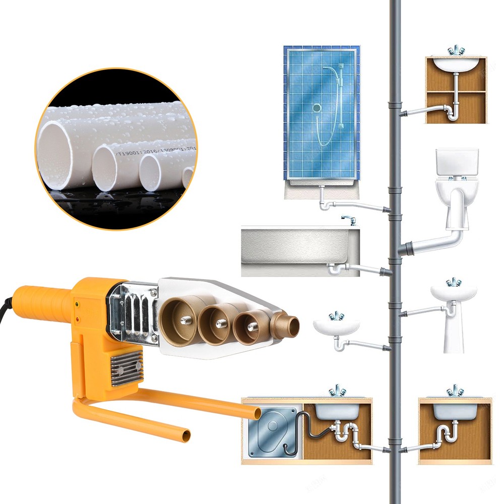 1-Plastic Pipe Welding Machine Socket Welder With Double Heat Dissipation