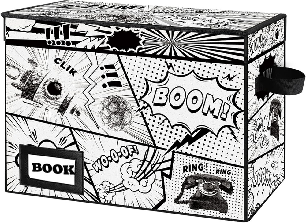 Collection Comic Book Storage Boxes, Protector Organizer 15.8" X 7.8" X 11.8" Co