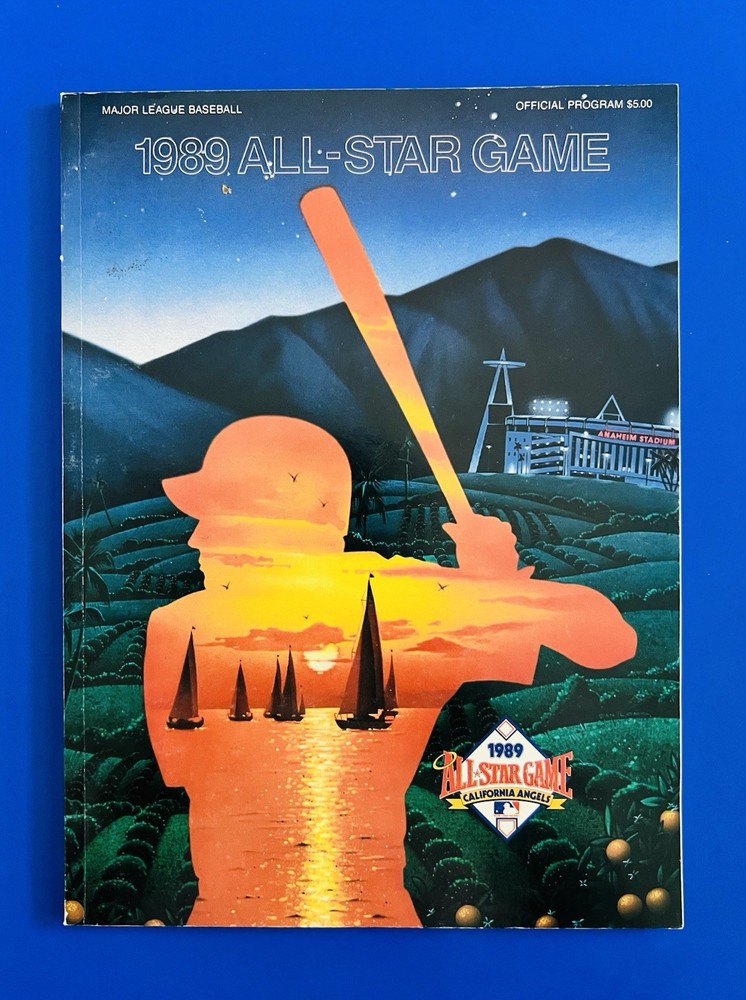 1989 MLB Baseball All-Star Game Program -Anaheim, CA; Mid Grade