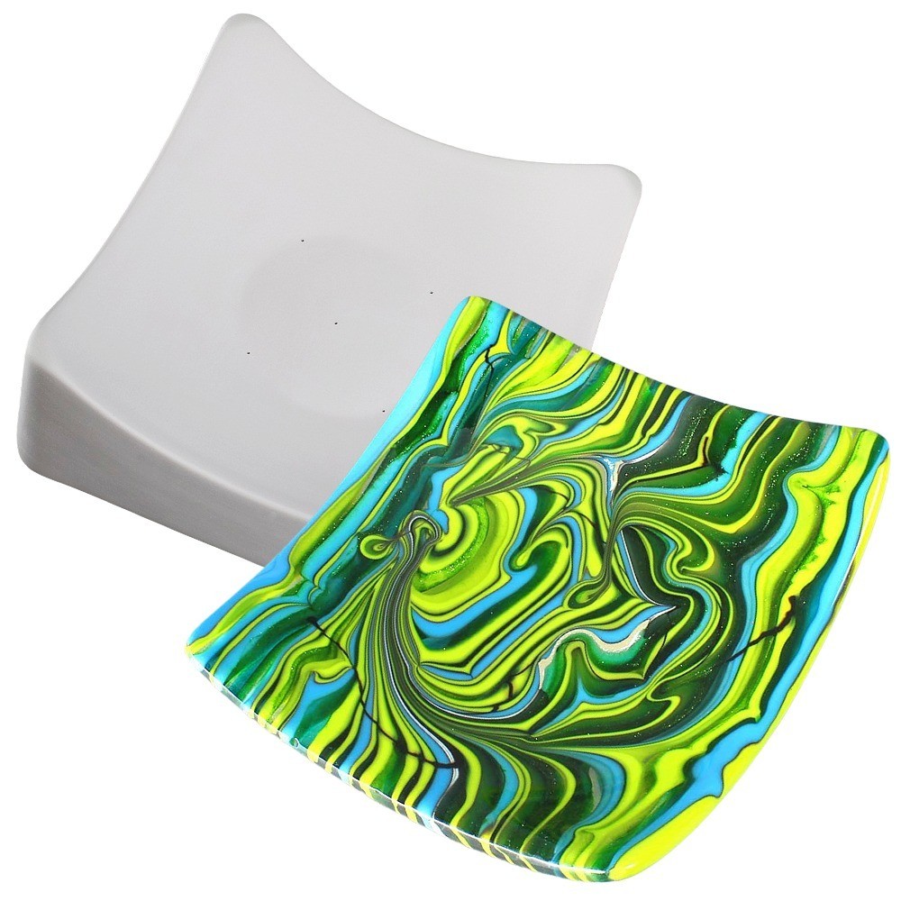 8"SQ.-Deep 2.5" Square Slump Mold Glass Fusing
