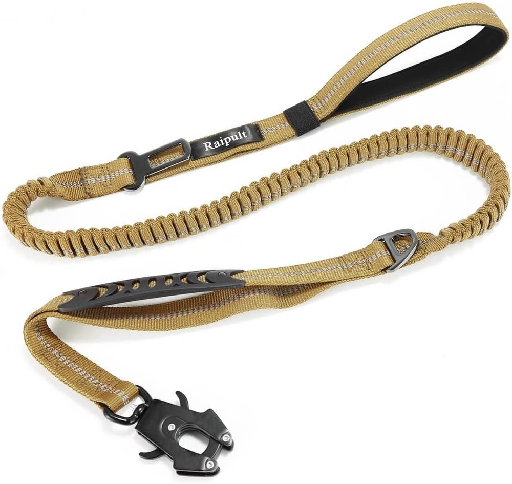 Heavy Duty Tactical Bune Dog Leash, 4- No Pull Leash with Qui