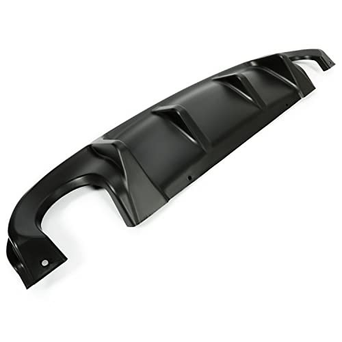 Rear Diffuser Compatible with 2014-2017 Infiniti Q50 Bumper Lip Spoiler Black