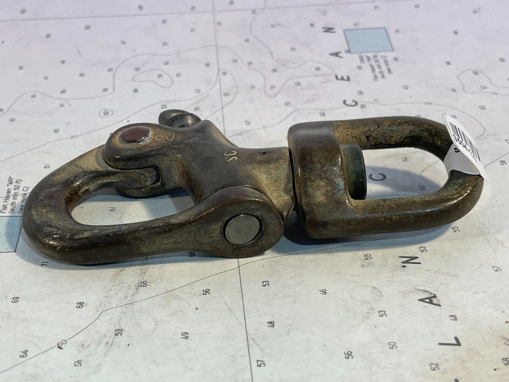 Bronze Snap Shackle With Swivel Shackle 4-3/4"