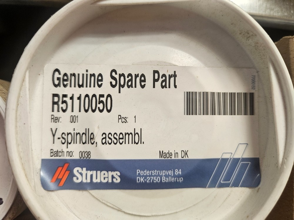STRUERS	STRUERS R5110050 Y SPINDLE ASSEMBLY