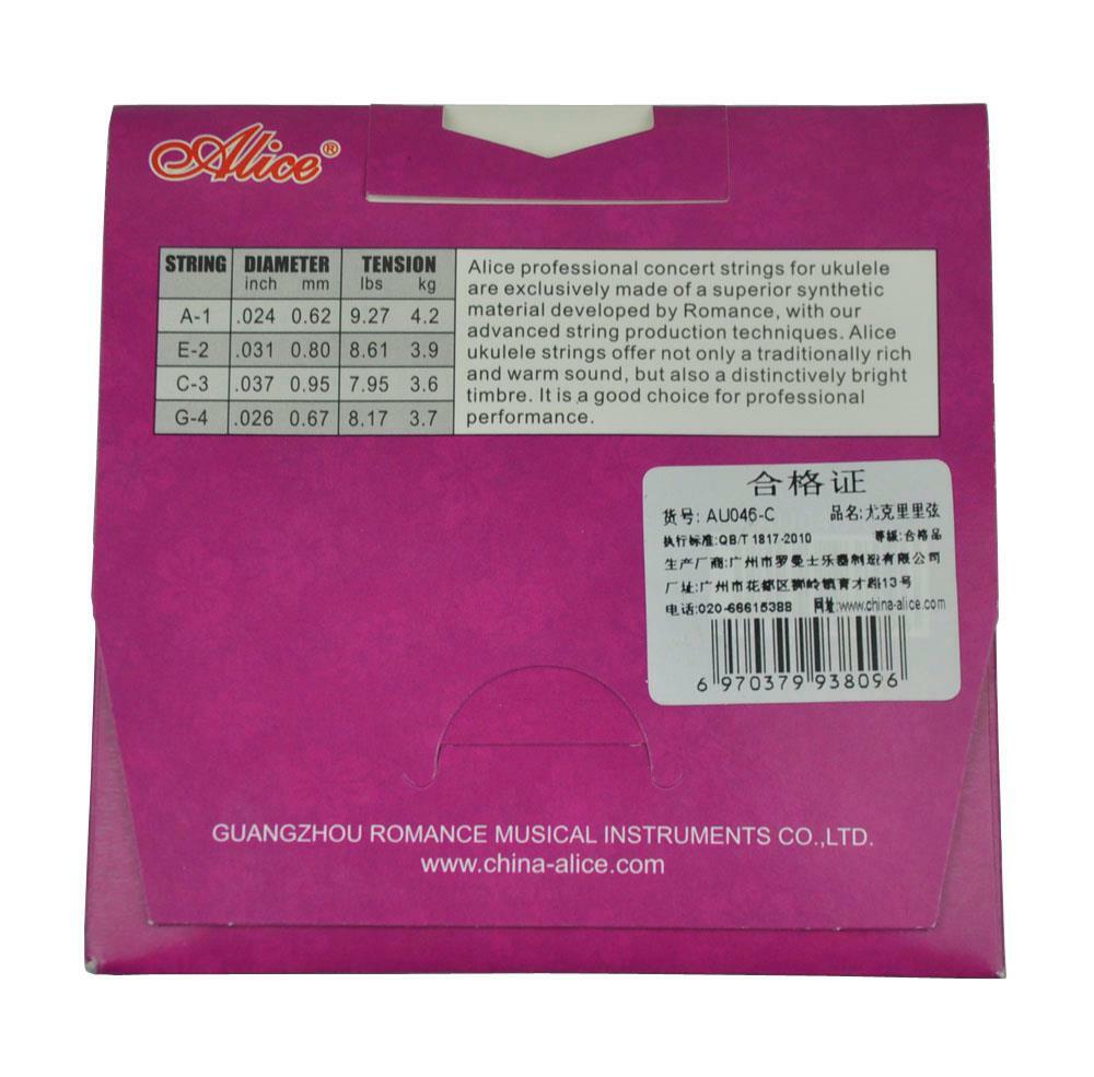 5Sets Alice Concert Ukulele Strings Modified Nylon AECG AU046C