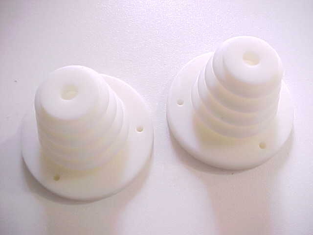 2 PC BEEHIVE INSULATORS FOR STEAMPUNK 1929 HARTLEY TRANSMITTERS