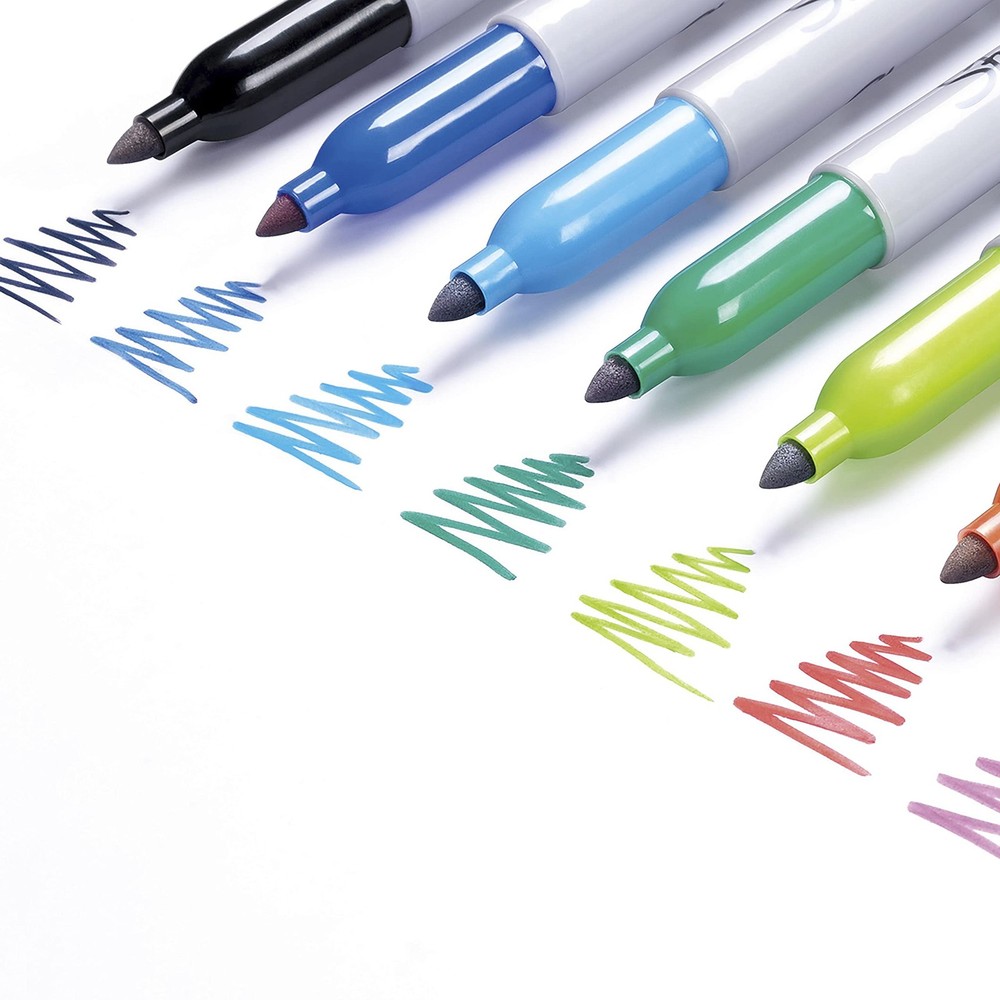Sharpie Color Burst Permanent Markers, Fine Point, Tip,
