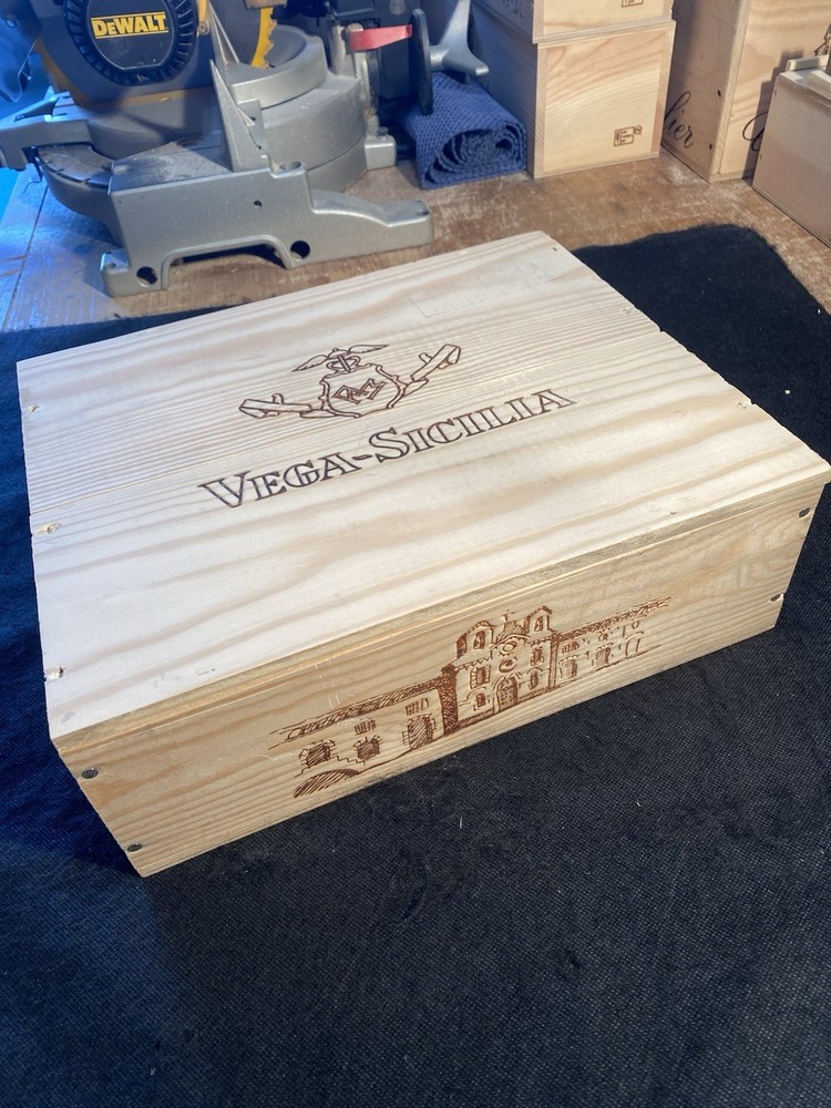 Wooden Wine Box, Spain