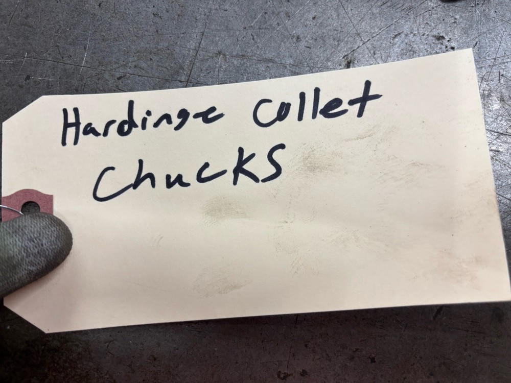 HARDINGE EM 209 THREADED COLLET CHUCK WITH TWO COLLETS