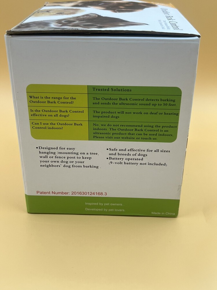 Outdoor Bark Control CSB12 ultrasonic Correction Device