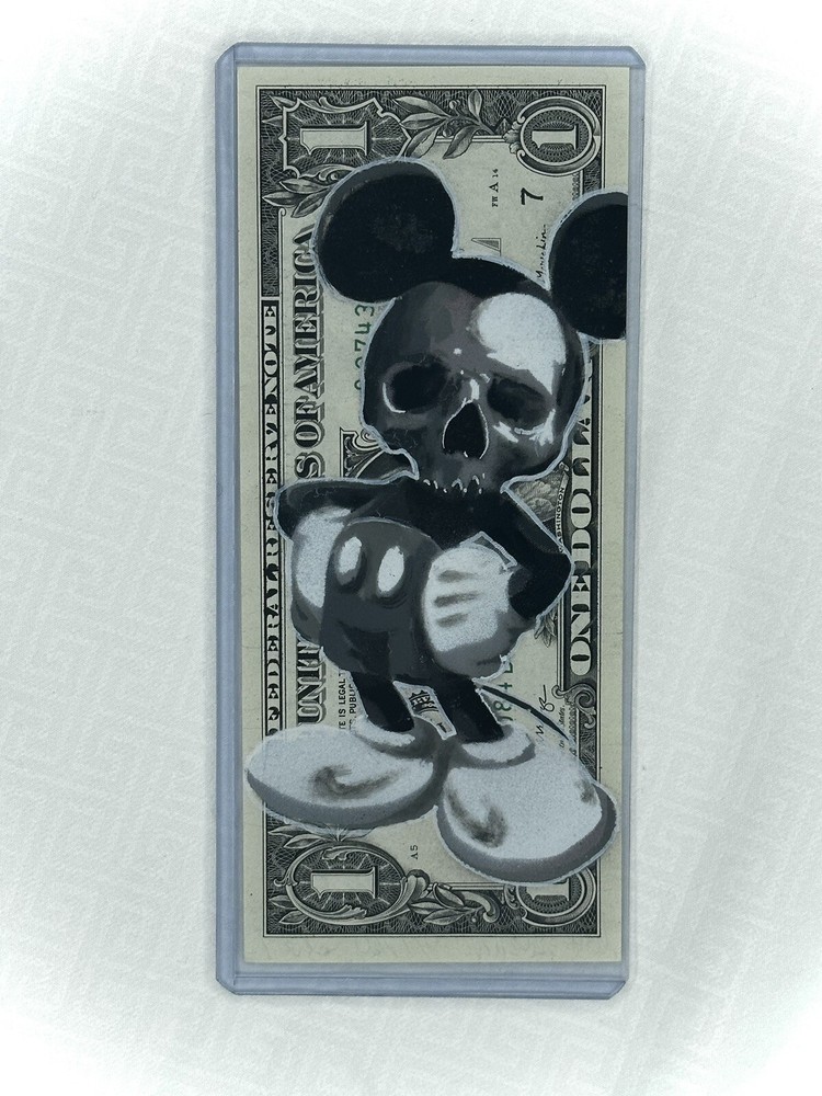 Mickey Mouse Dollar Bill Art