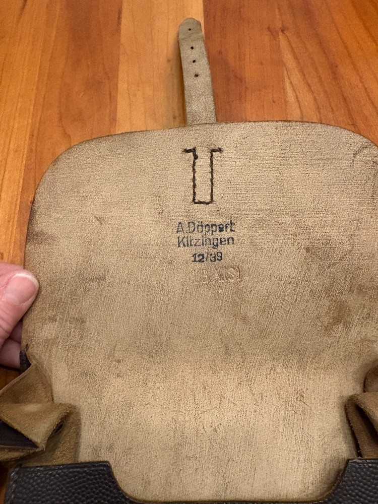 WWII German Leather Map Case Dated 12/39