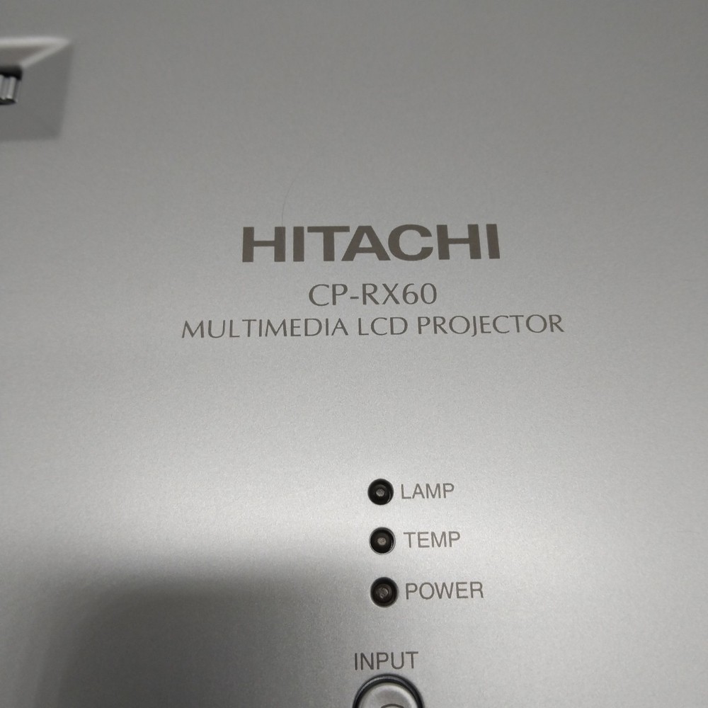 Hitachi CP-RX60 Multimedia LCD Projector with Connection + Power Leads - Working