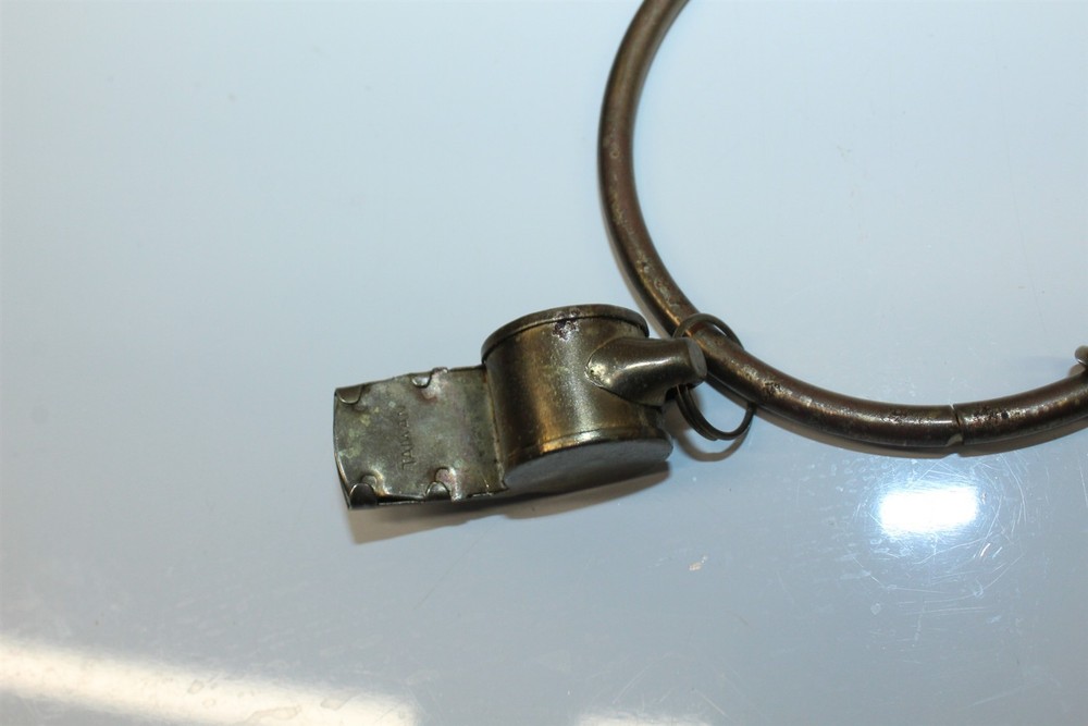 Vintage Solid Brass Whistle & Metal Whistle With Key Ring