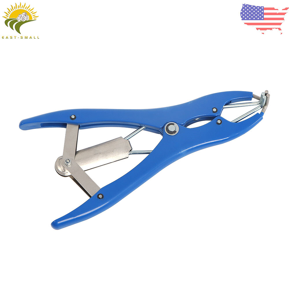 Bander Docking Elastrator Lamb Sheep Castration Applicator With 100 Rubber Ring