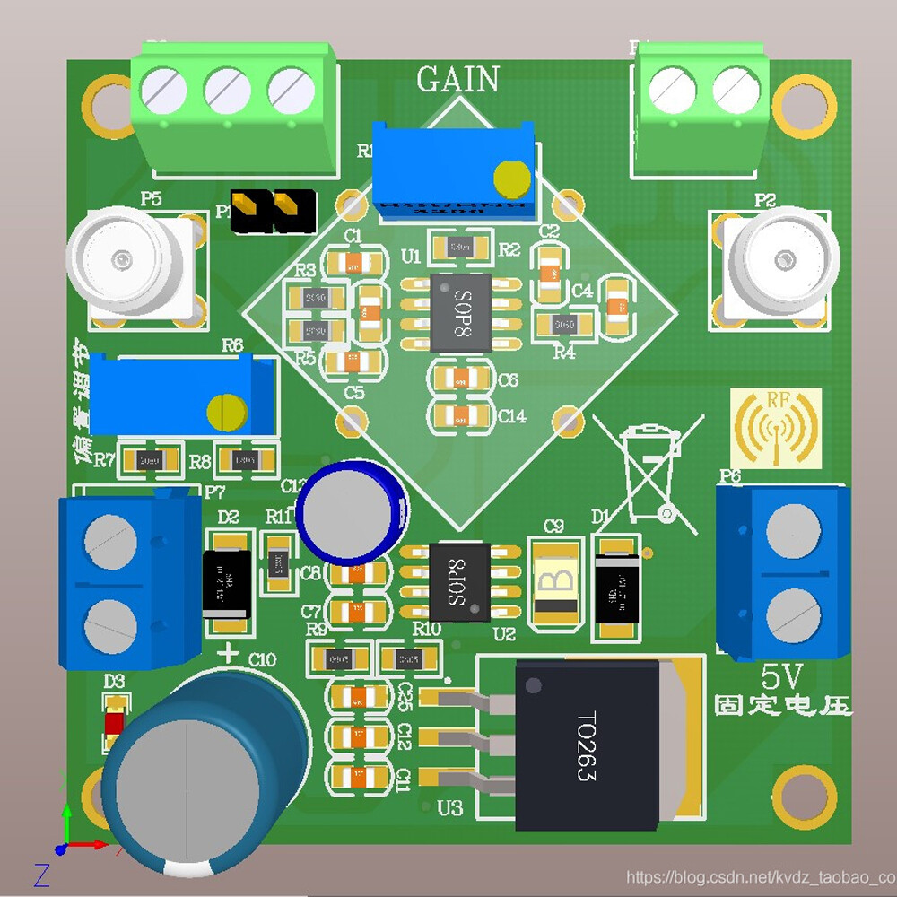 AD623 Voltage Amplifier Adjustable Single Power Supply Differential Small Signal