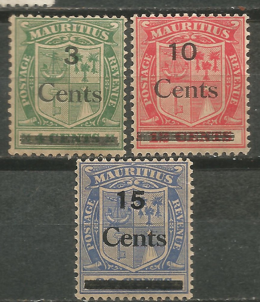 MAURITIUS Scott #201-203 New
