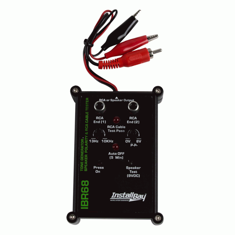 InstallBay IBR68 9-Volt All in One RCA Tester Cable Auto off Function - Pack