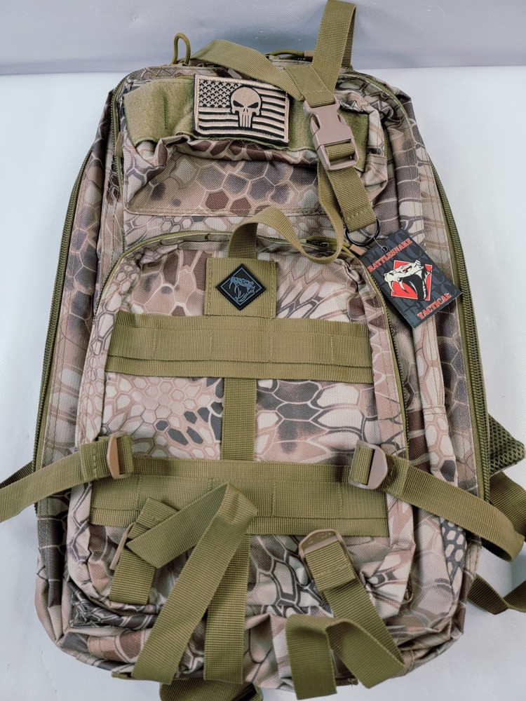Rattlesnake Tactical RTAC Desert Python Med Backpack w/ Pistol Retention System