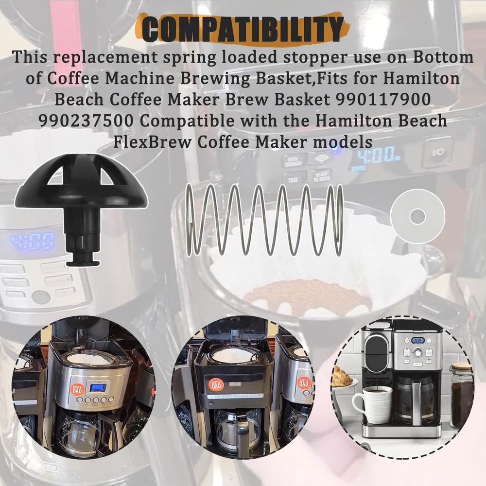 Coffee machine parts 2-Pack Replacement Brew Basket 2-Pack, Black
