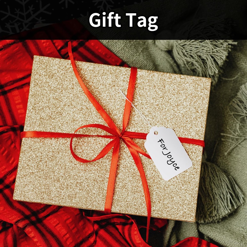 White Price Tags with String Mailing Shipping Tag Label set 1000 PCS