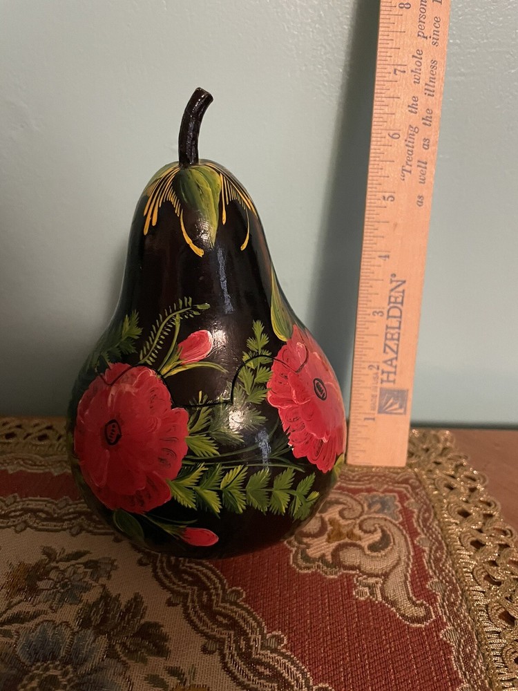 Hand painted Hollowed Out Gourd