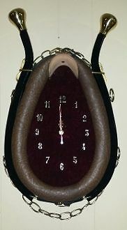 Brown Horse Collar Clock