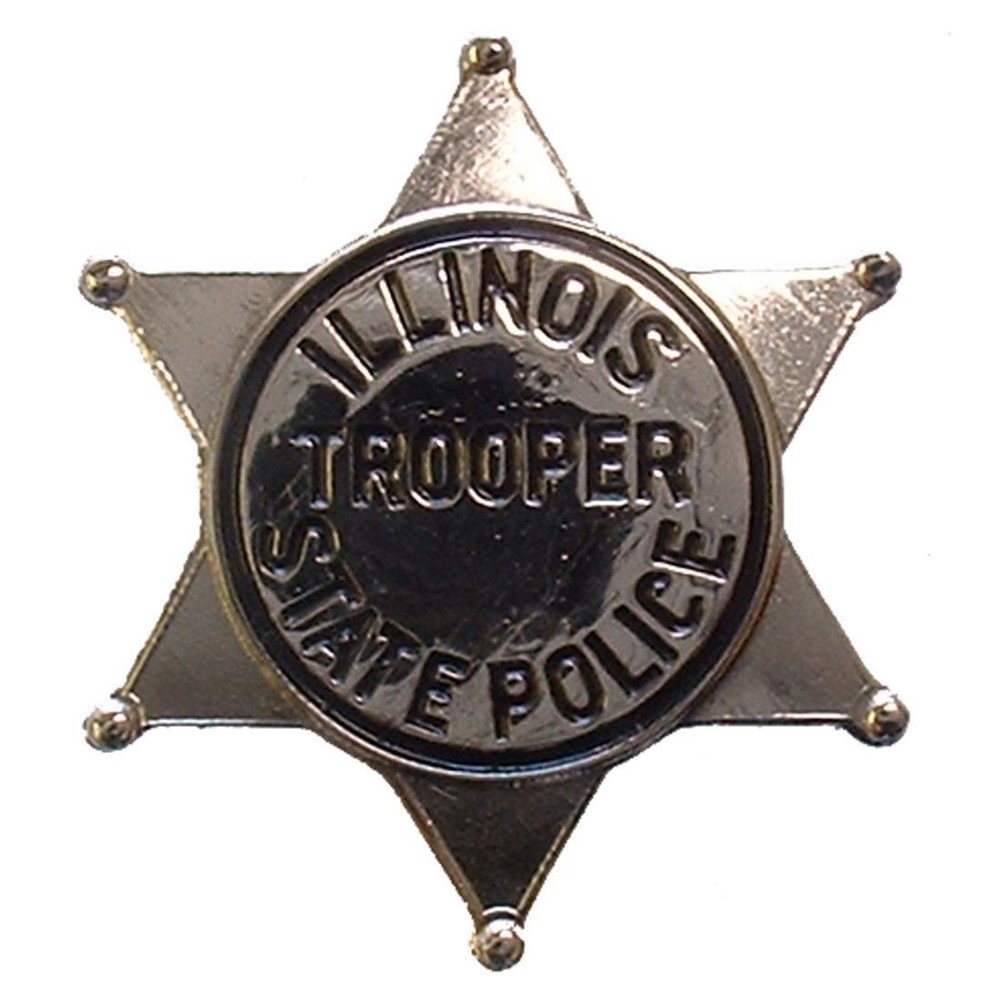 Illinois State Trooper Badge Pin 1"