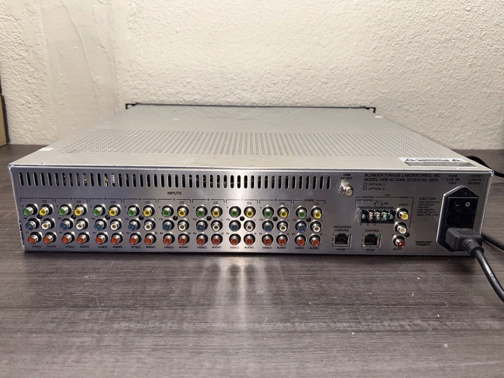 Blonder Tongue HDE-8C-QAM HD Encoder 8 Component QAM #D584