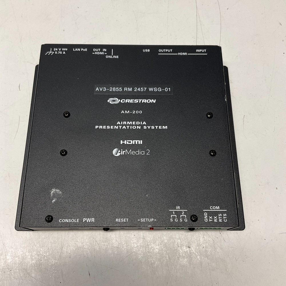 CRESTRON AM-200 AIRMEDIA PRESENTATION SYSTEM TESTED