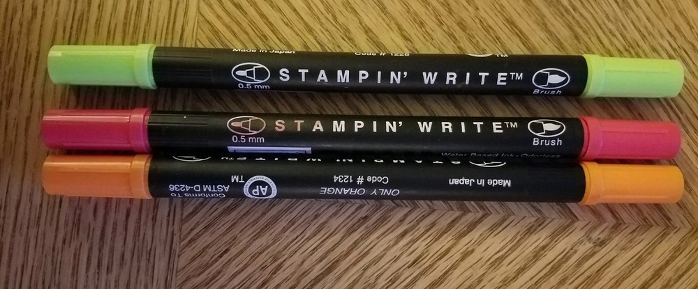 stampin up watercolor writer