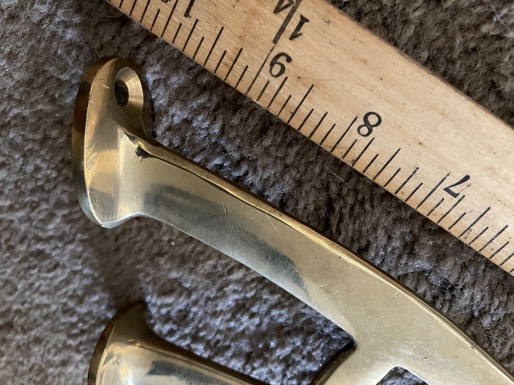 SOLID BRASS Bar Pub Foot Rail Support Pipe Bracket