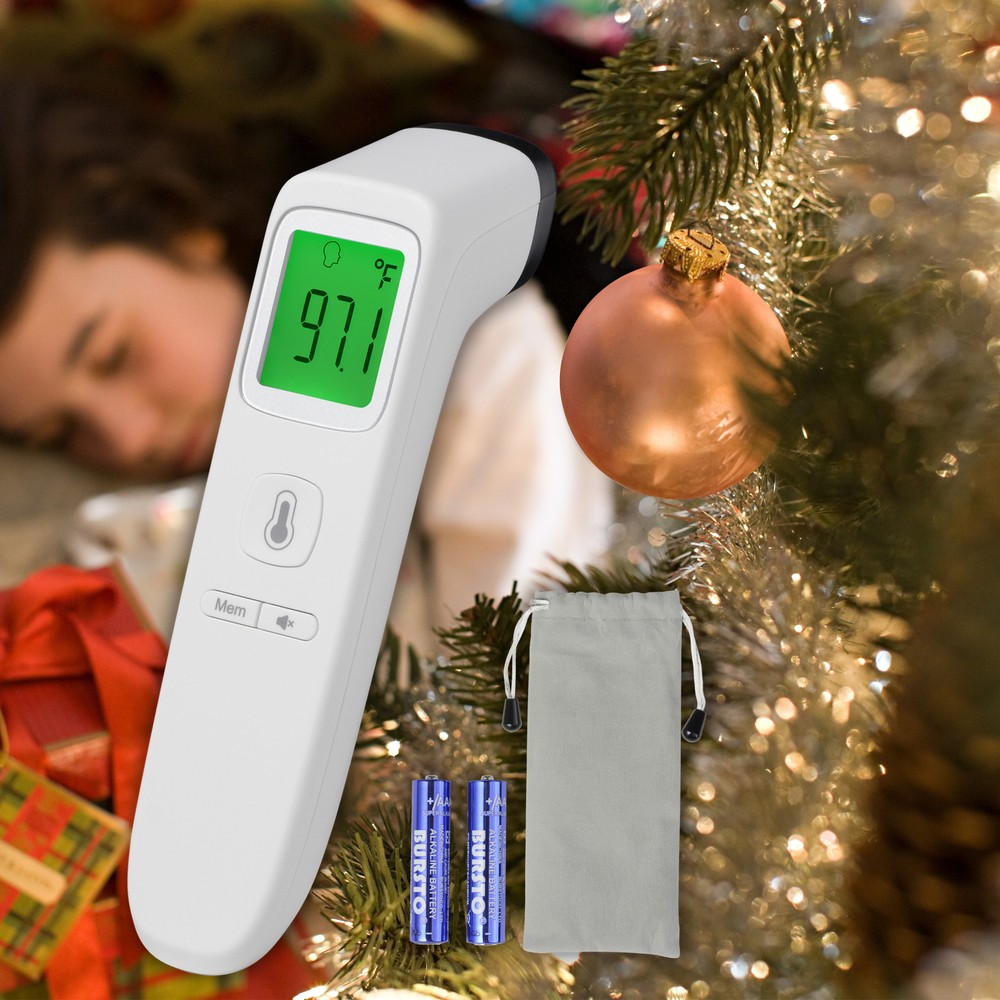 2 Pack No Contact Digital Infrared Thermometer Temperature Gun Memory Function