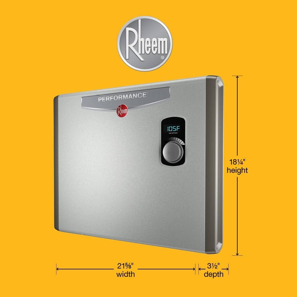 Rheem 27 kW 5.27 GPM 240-Volt Self-Modulating Electric Tankless Water Heater