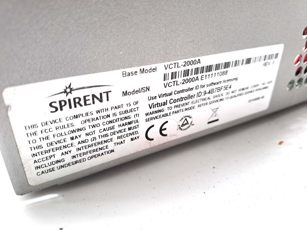 Spirent testcenter virtual controller VCTL-2000A