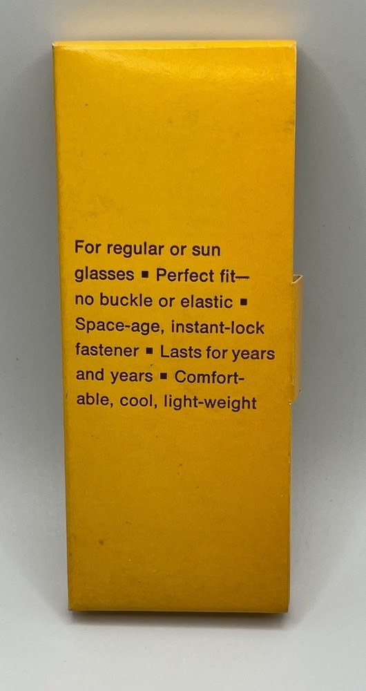 Vintage Bausch & Lomb GlasStrap Eyeglass Retainer NOS w/ Box Gemini 9 Hook/Loop