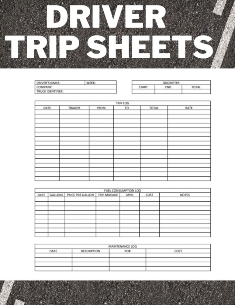 Driver Trip Sheets