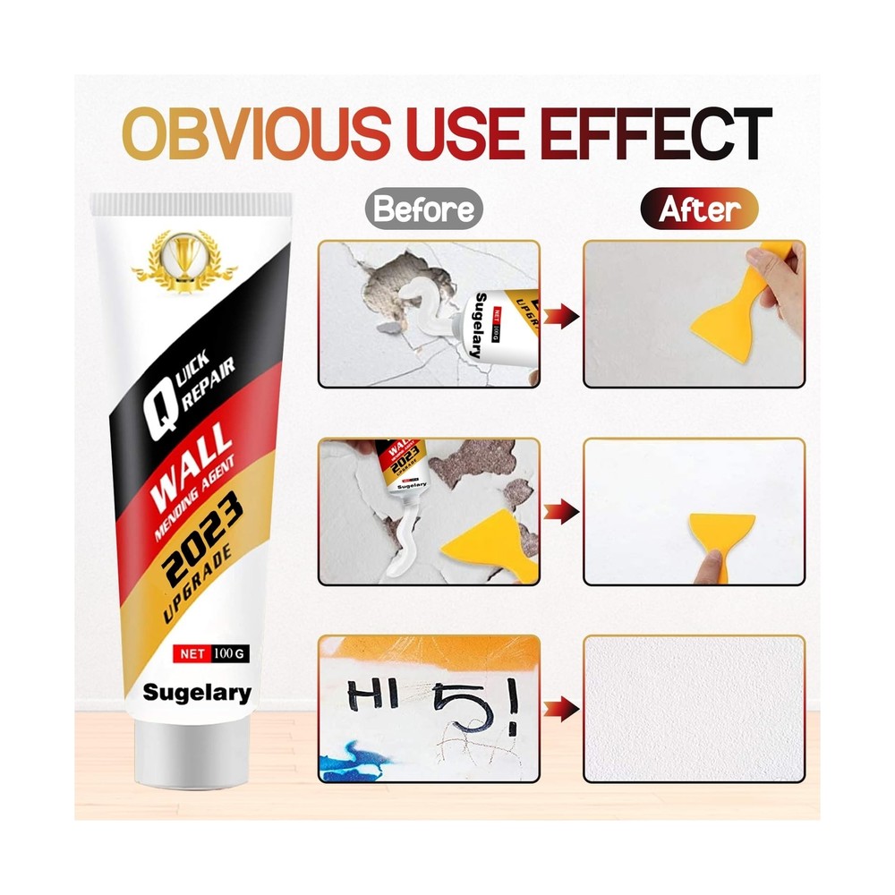 Drywall Patch Repair Kit with Scraper, Wall Spackle Repair Paste, Wall Mendin...