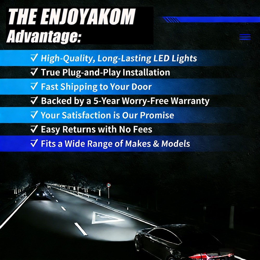 H7 + H7 LED Headlight KIT Combo Bulbs High Low Beam Super Bright White 10000K