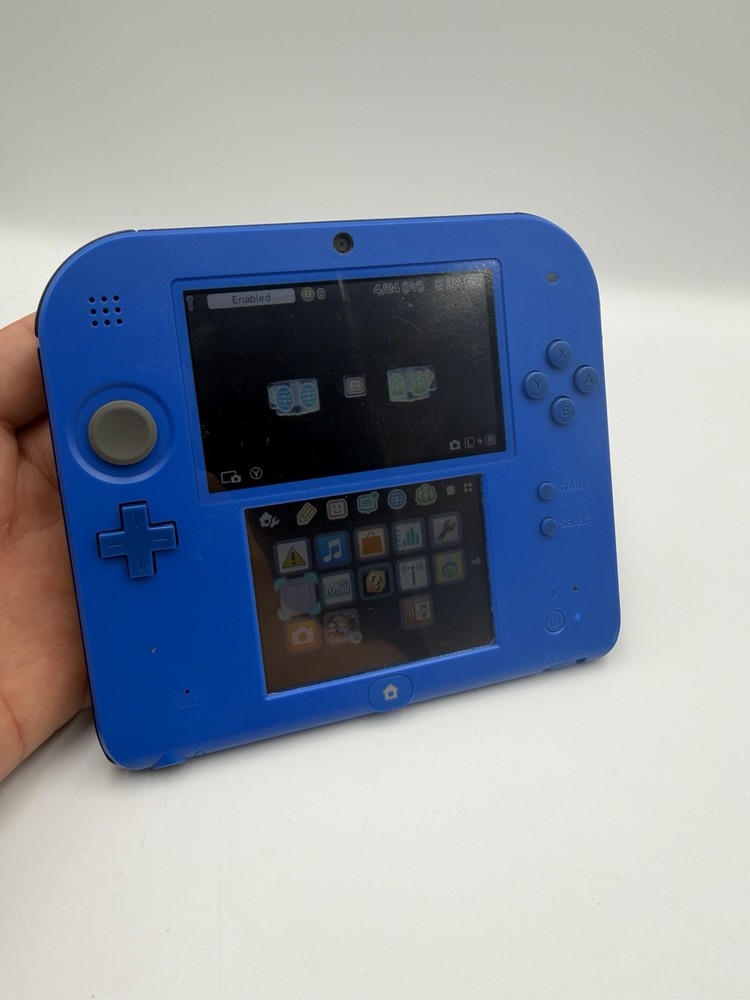 Nintendo 2DS Handheld Console Only Electric Blue Tested Working