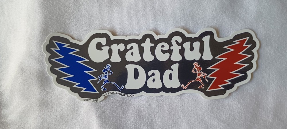 Grateful Dead Grateful Dad 5.75 x 2 inches Sticker