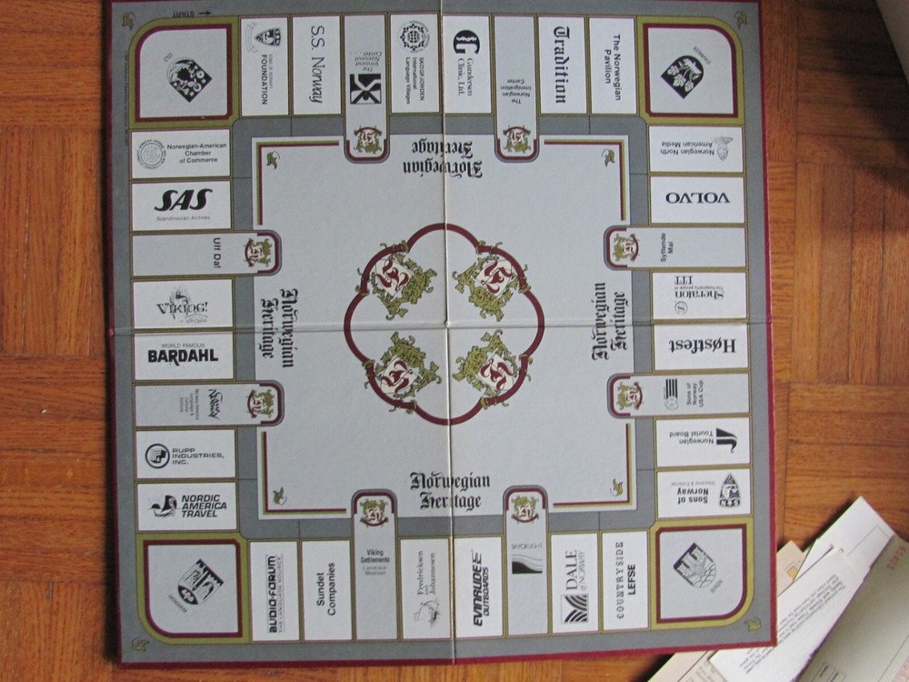 1987 THE NORWEGIAN HERITAGE BOARD GAME MILCO