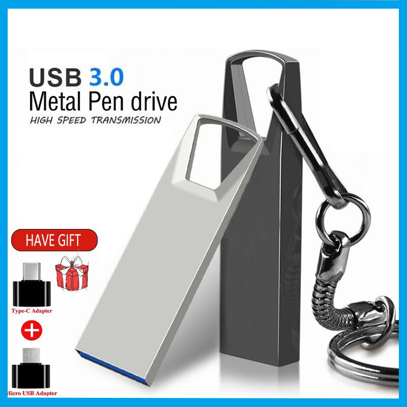 Metal Silver USB Flash 2GB USB 3.0 Flash Drive Memory Stick USB Storage Device