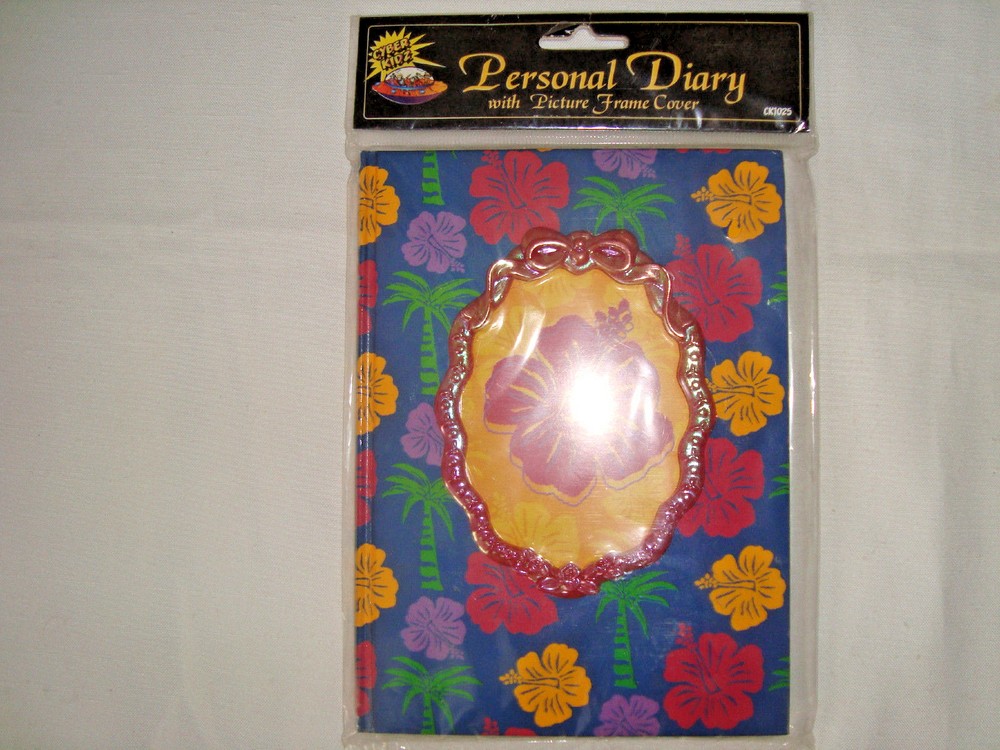 Floral Diary Journal with Picture Frame Cover New